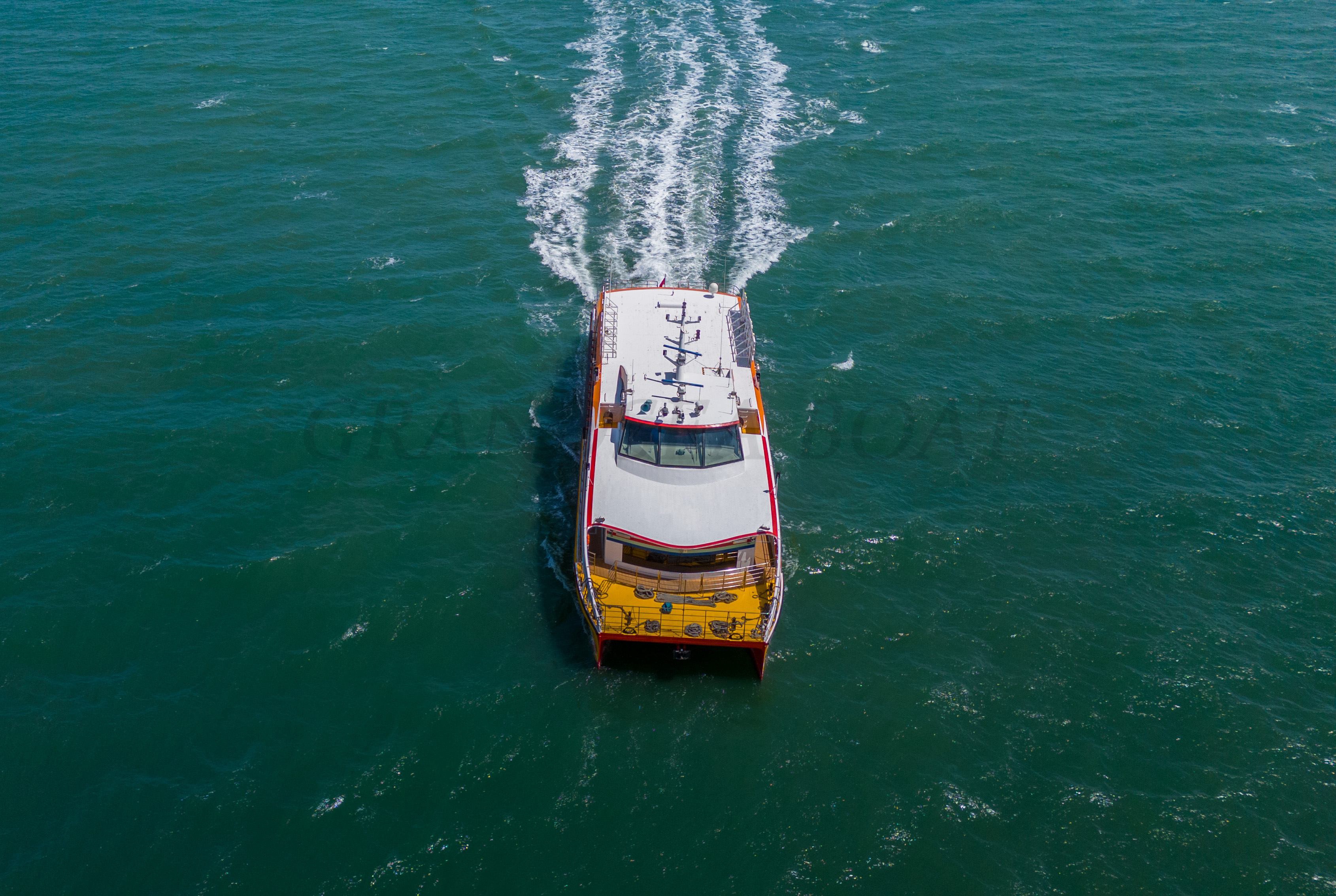 Grandsea Catamarán de aluminio de 117ft, barcos comerciales de pasajeros, ferry de pasajeros en venta