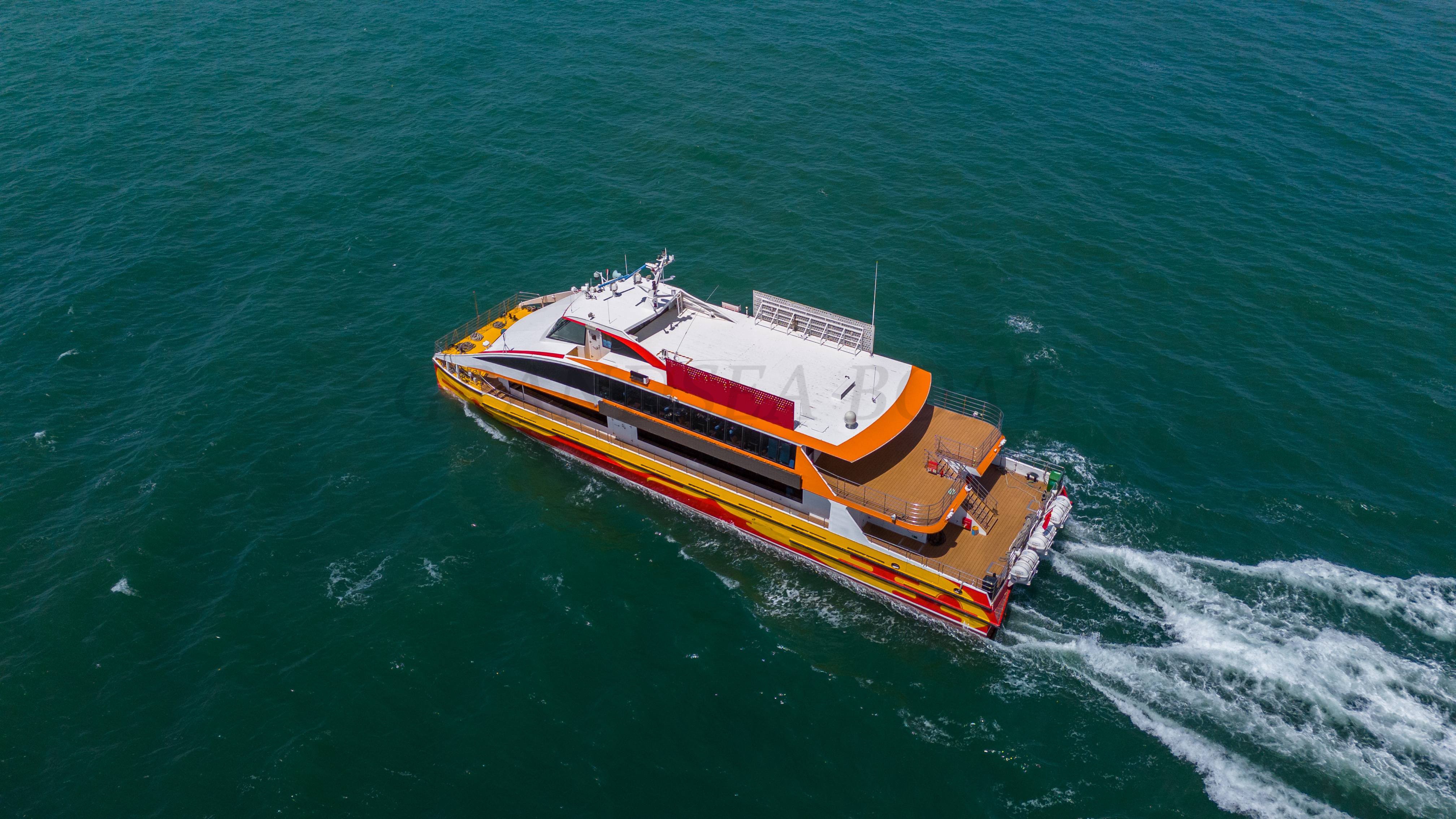 Grandsea Catamarán de aluminio de 117ft, barcos comerciales de pasajeros, ferry de pasajeros en venta