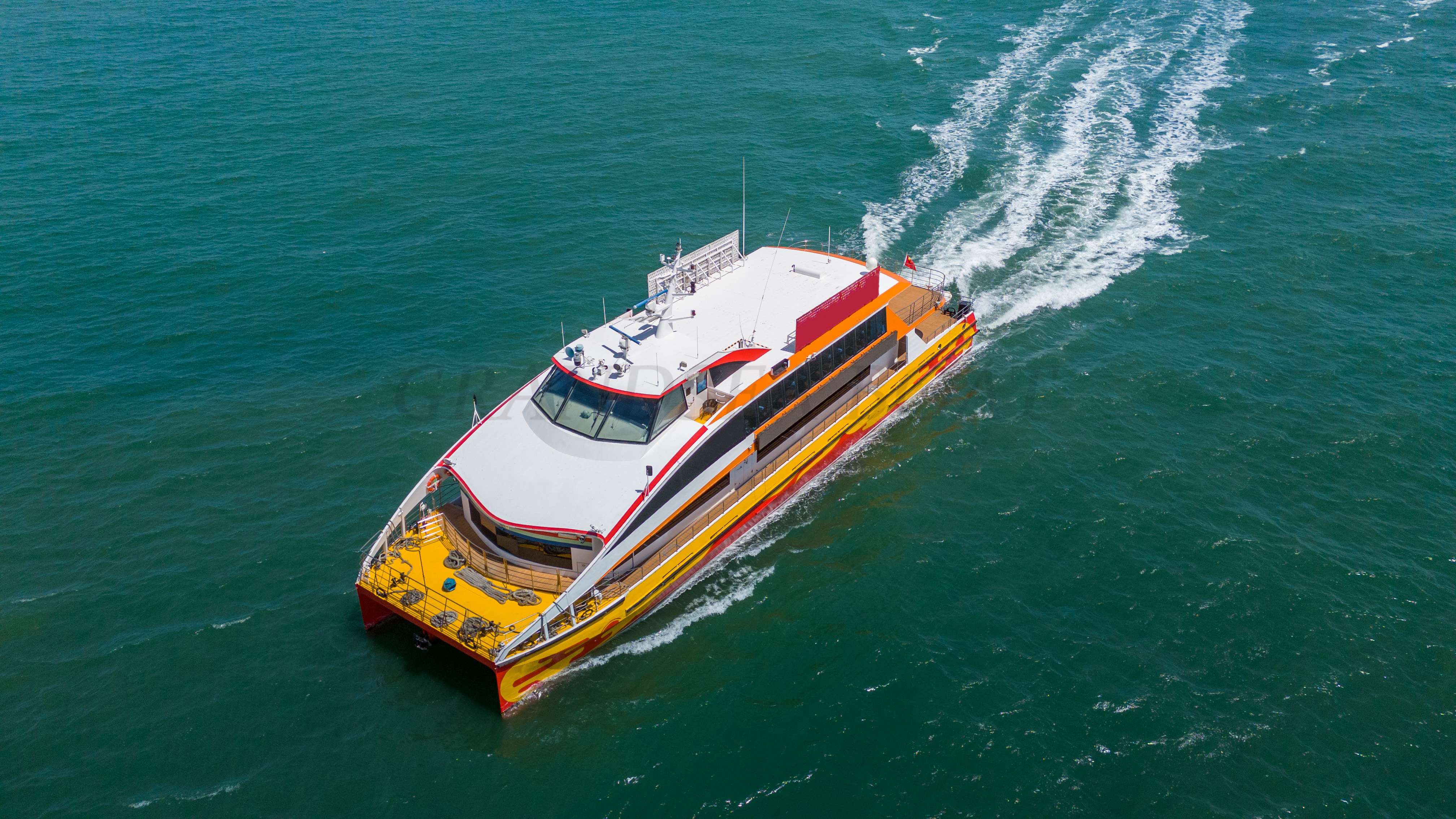Grandsea Catamarán de aluminio de 117ft, barcos comerciales de pasajeros, ferry de pasajeros en venta