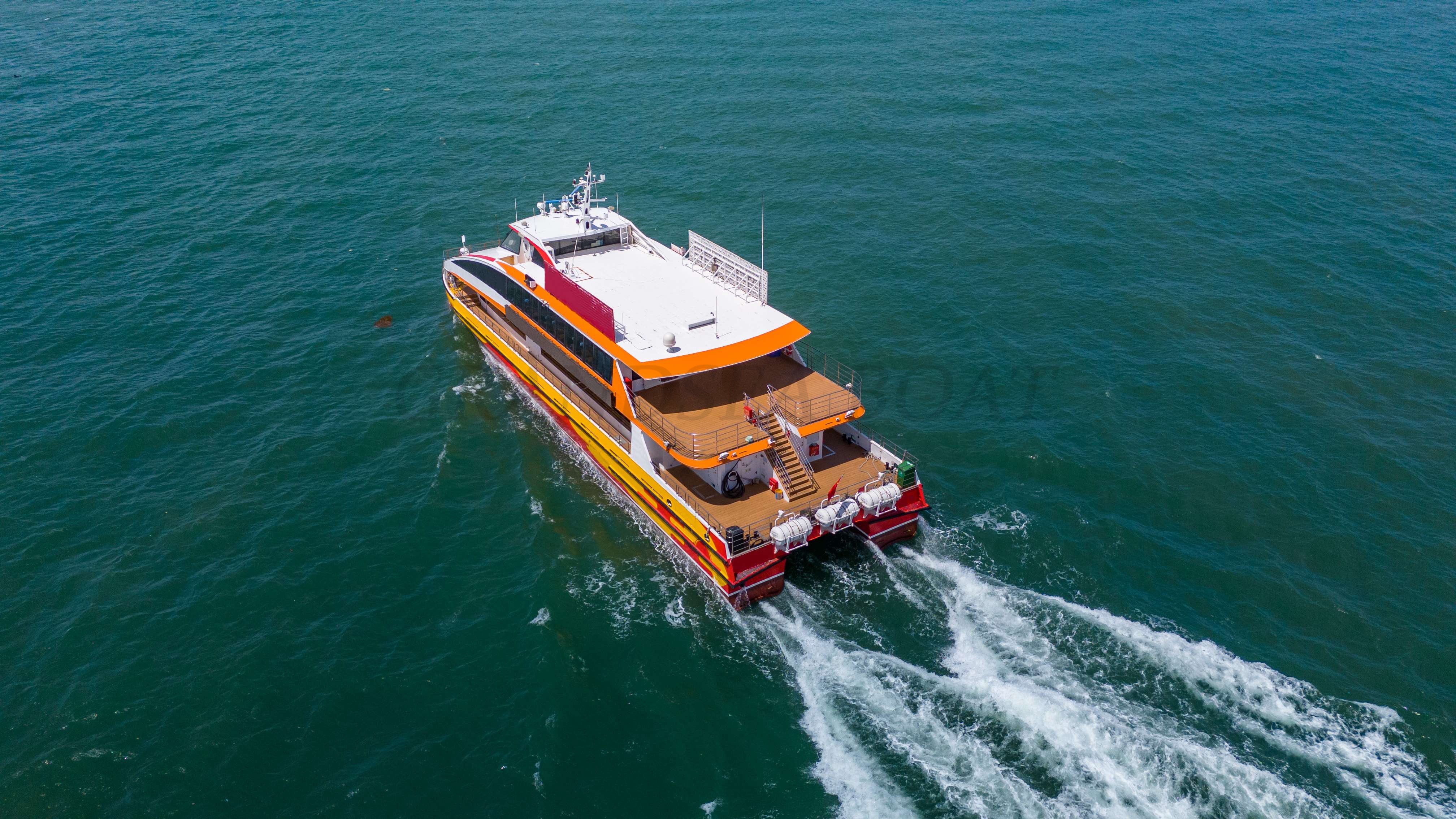 Grandsea Catamarán de aluminio de 117ft, barcos comerciales de pasajeros, ferry de pasajeros en venta
