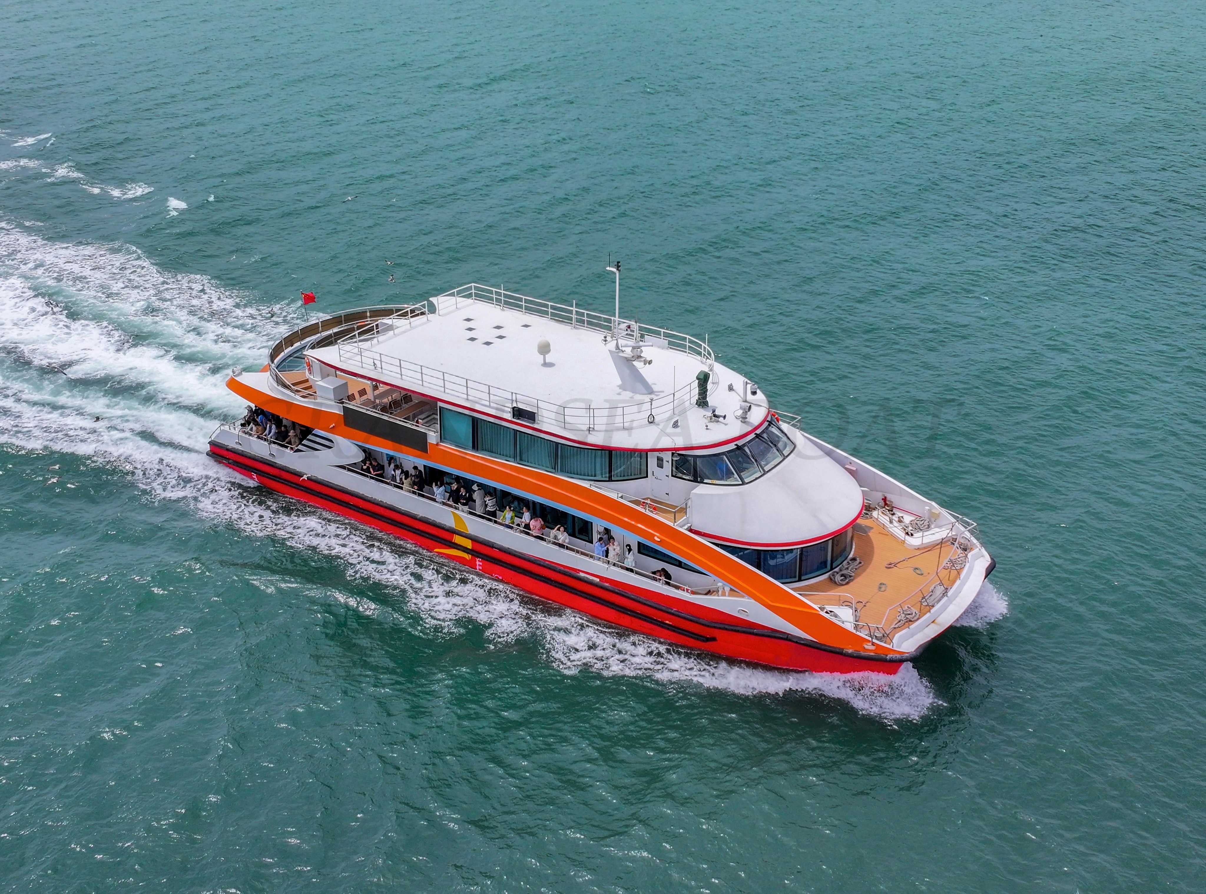 Catamarán turístico de aluminio Grandsea de 37m para 340 personas, barco turístico y de excursión en venta