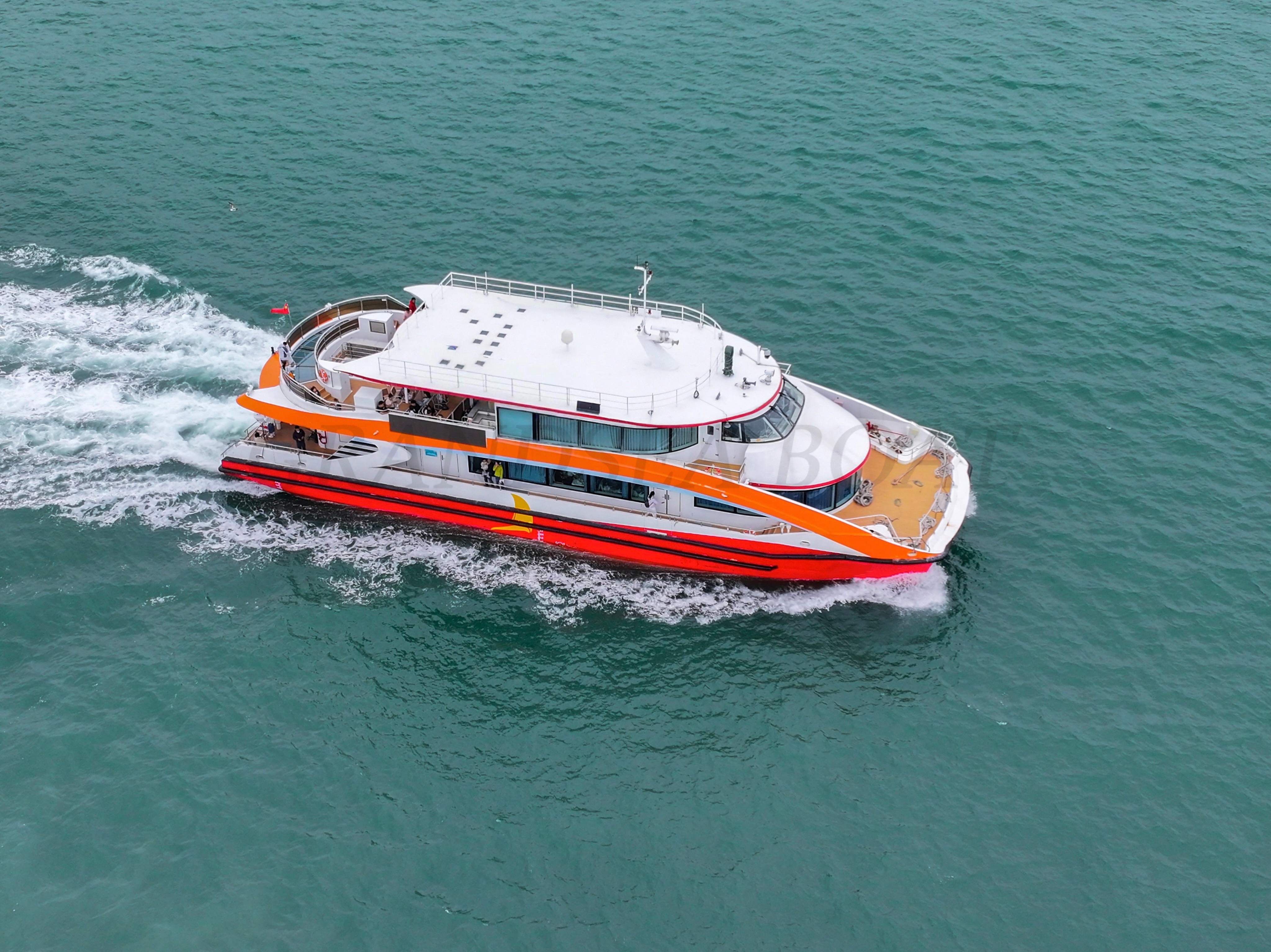 Catamarán turístico de aluminio Grandsea de 37m para 340 personas, barco turístico y de excursión en venta