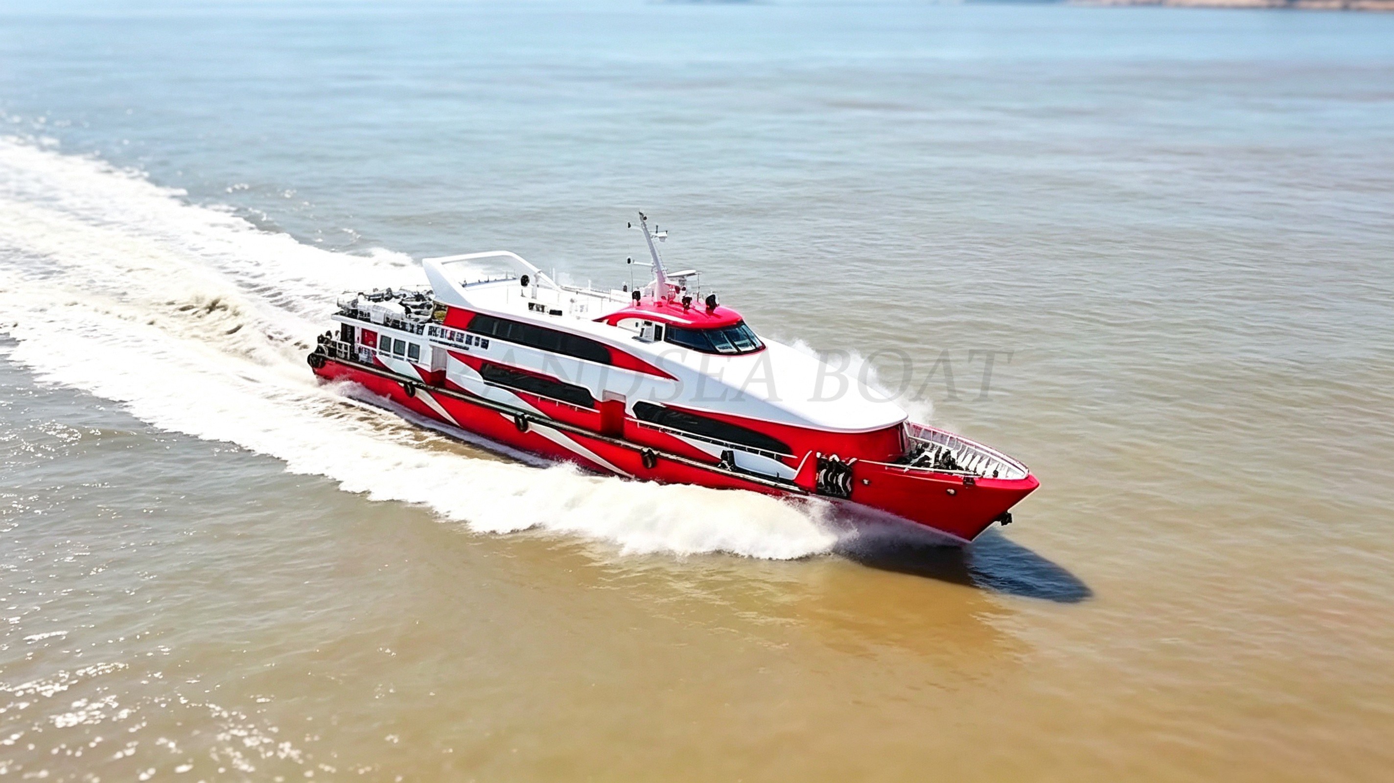 Ferry de pasajeros de aluminio de alta velocidad Grandsea de 50 m y 270 plazas, buque de pasajeros en venta