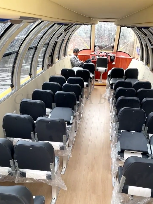 Lancha taxi acuática de FRP Grandsea de 38 pies para 40 pasajeros, de color, a la venta