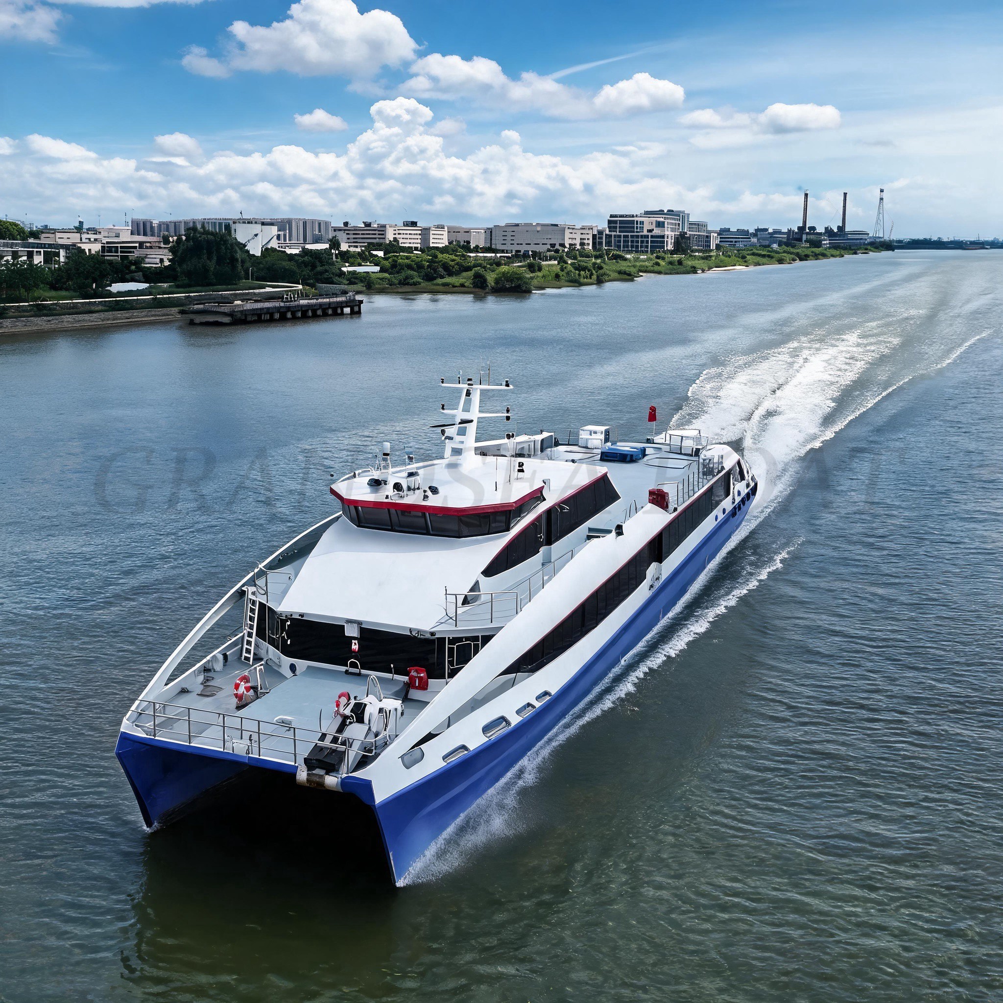 Grandsea catamarán de alta velocidad de 37 m con casco de fibra de carbono, 260 plazas, propulsión a chorro, ferri a reacción y embarcación de pasajeros para turismo insular en venta Grandsea catamarán de alta velocidad de 37 m con casco de fibra de carbono, 260 plazas, propulsión a chorro, ferri a reacción y embarcación de pasajeros para turismo insular en venta