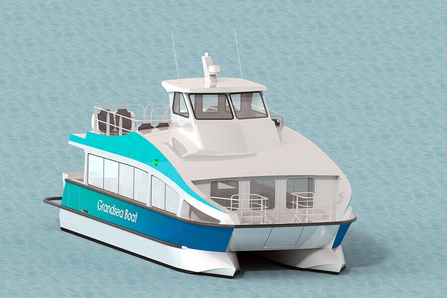 Se vende catamarán de pasajeros Grandsea de 39 pies, de aluminio, con capacidad para 30 personas, tipo taxi acuático.
