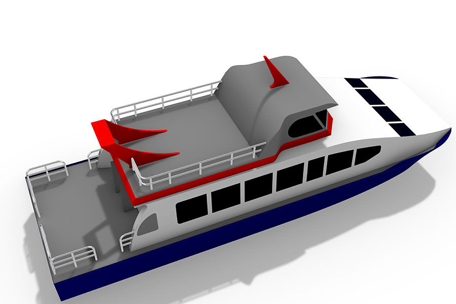 Catamarán Jet 50 de aluminio de 16 m Ferry de pasajeros a la venta