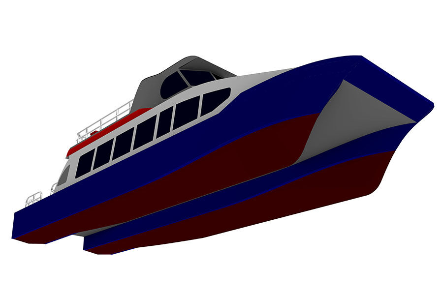 Catamarán Jet 50 de aluminio de 16 m Ferry de pasajeros a la venta