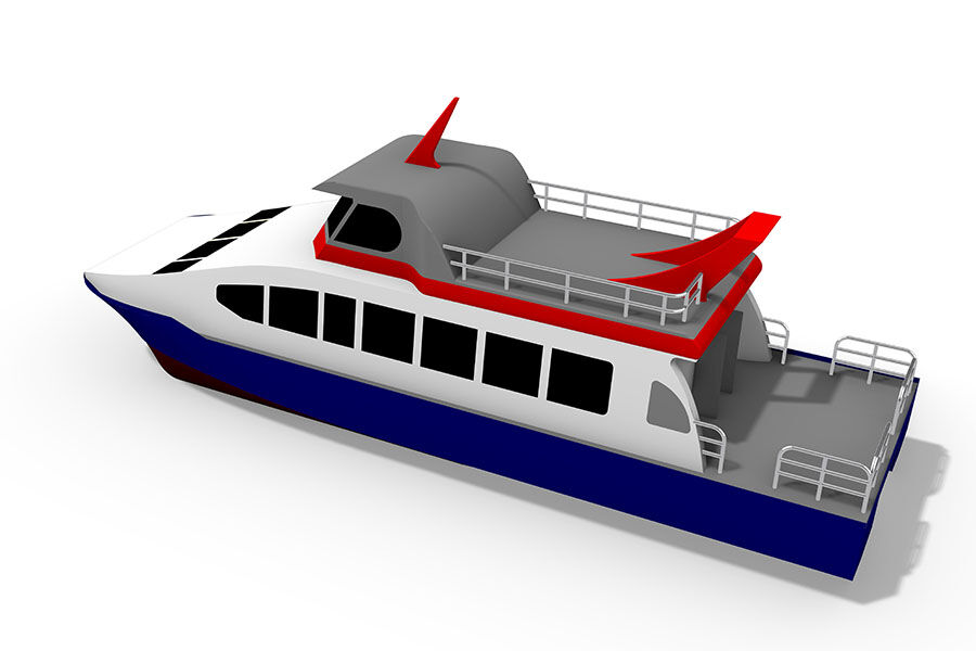 Catamarán Jet 50 de aluminio de 16 m Ferry de pasajeros a la venta