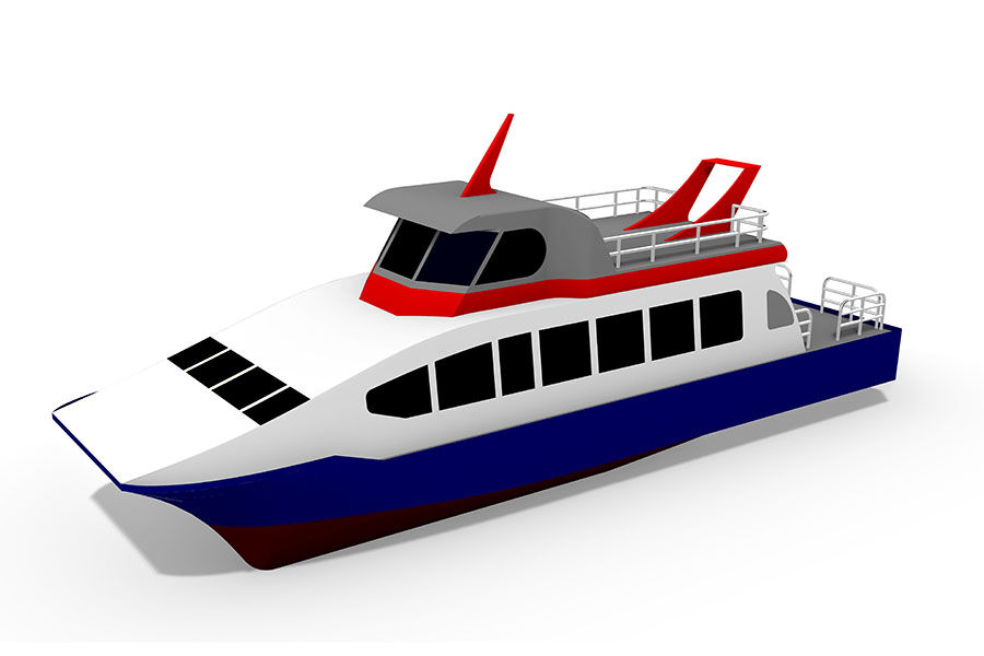 Catamarán Jet 50 de aluminio de 16 m Ferry de pasajeros a la venta