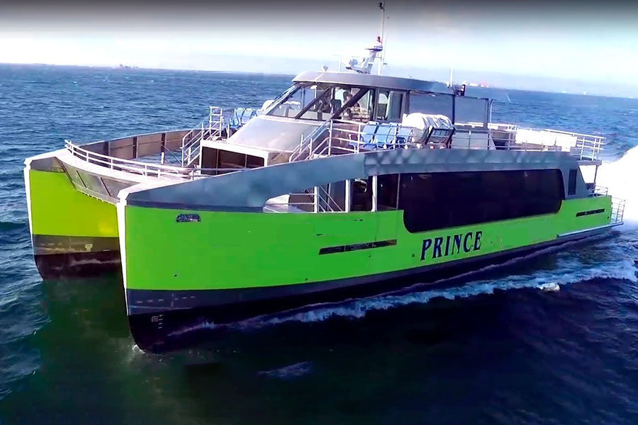 90persons aluminum Catamaran Speed Passenger Ferry Boat