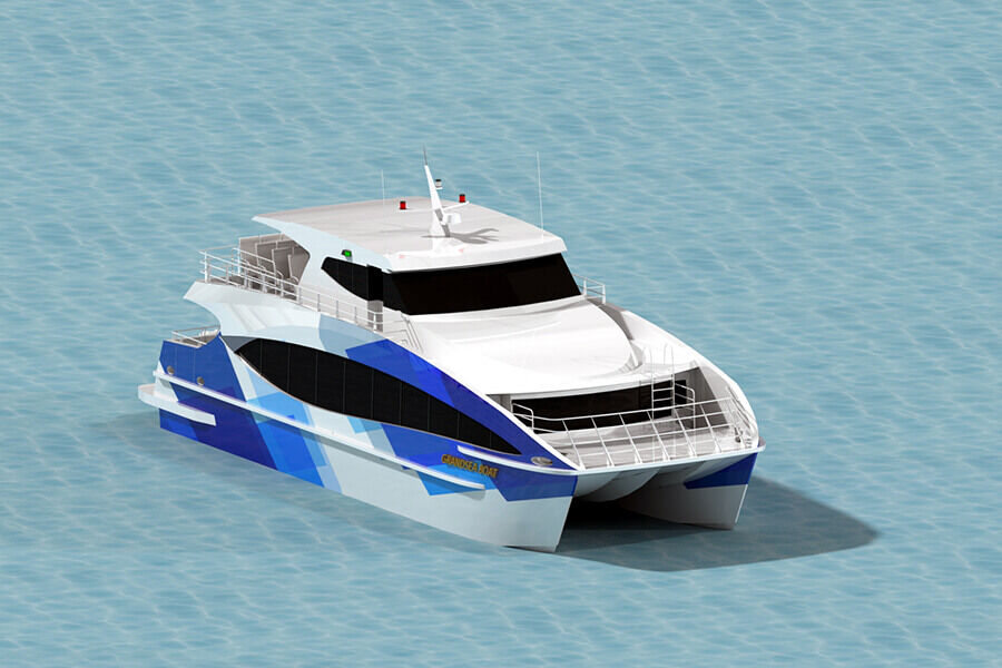 Ferry catamarán de aluminio Grandsea para 100 pasajeros/pasajero/barco de alta velocidad/barco a la venta