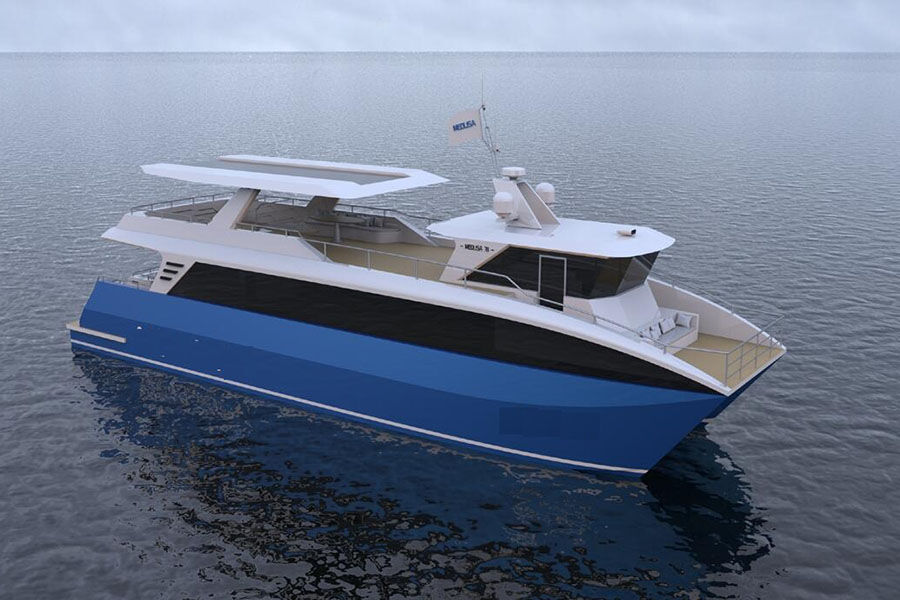 24m de aluminio Touring/turismo/casas flotantes de lujo para la venta