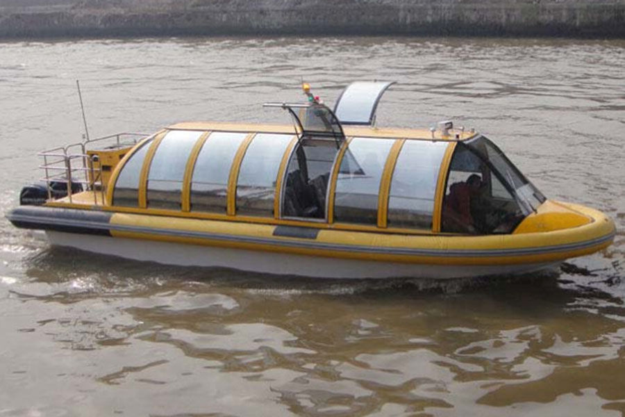 China 38ft 40 Pasajeros FRP Color Water Taxi Barco en venta