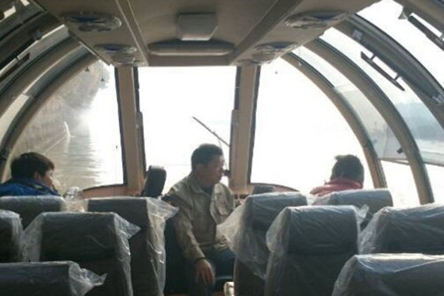 China 38ft 40 Pasajeros FRP Color Water Taxi Barco en venta