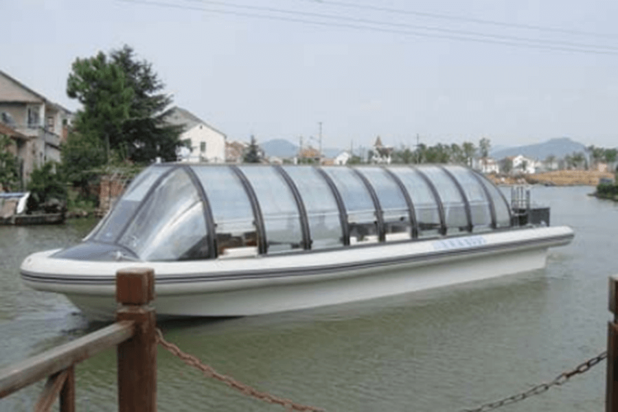 China 38ft 40 Pasajeros FRP Color Water Taxi Barco en venta