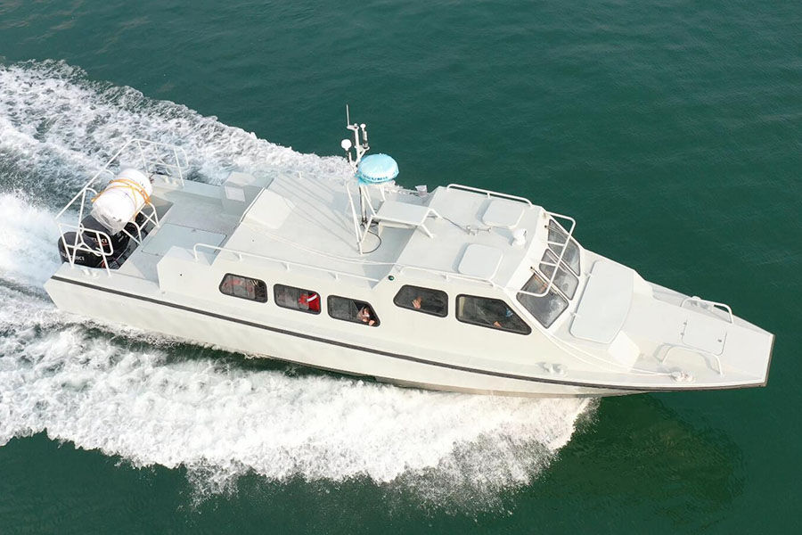 Lancha patrullera de supervisión gubernamental de aluminio de alta velocidad Grandsea de 12,7 m a la venta