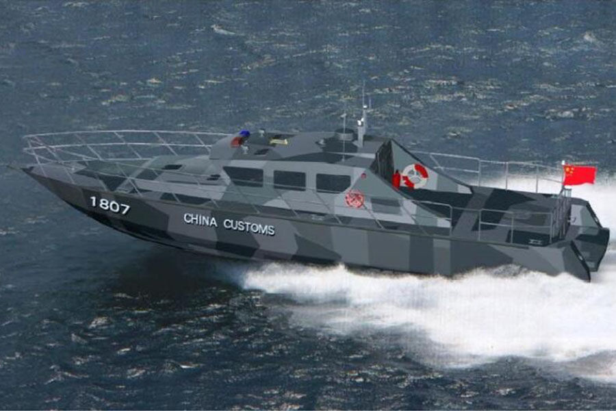 Grandsea Boat 18m/59ft 60knots Interceptación de alta velocidad y lancha patrullera de asalto a la venta