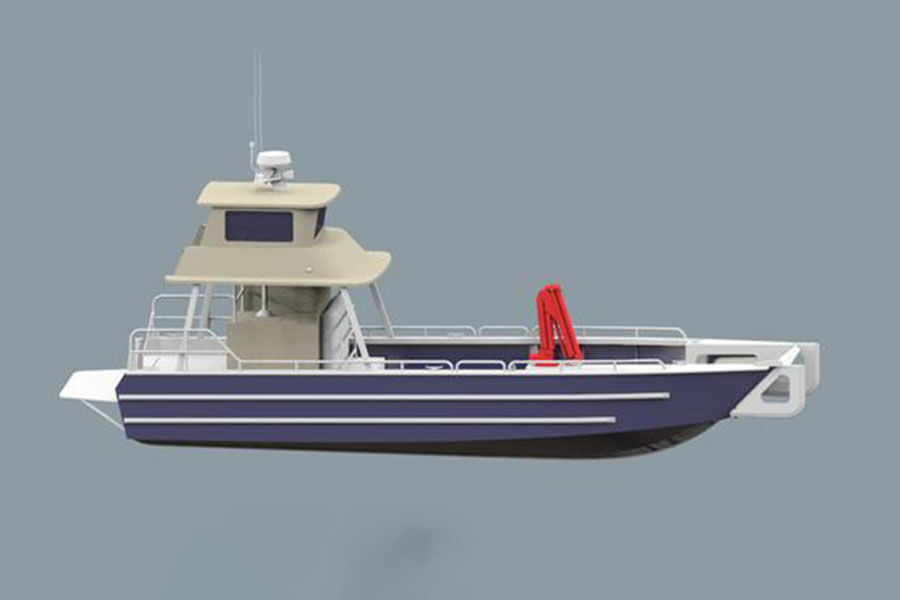 11.5m 38ft  All Welded Aluminum Landing Craft Boat For Sale