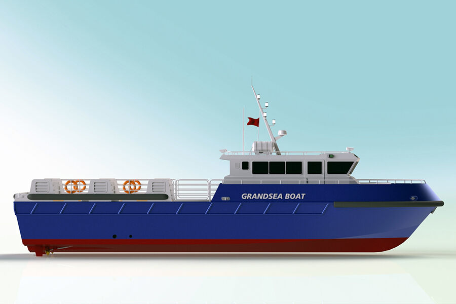 Barco de suministro costa afuera de aluminio Grandsea de 22 m/barco de tripulación/barco de trabajo a la venta