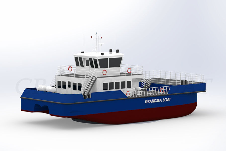 Catamarán de aluminio de 24 m Soporte para parques eólicos marinos/suministro/barco de trabajo/barco/buque en venta