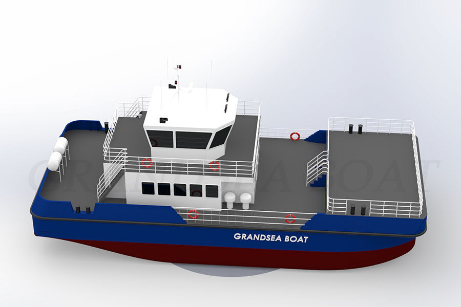 Catamarán de aluminio de 24 m Soporte para parques eólicos marinos/suministro/barco de trabajo/barco/buque en venta