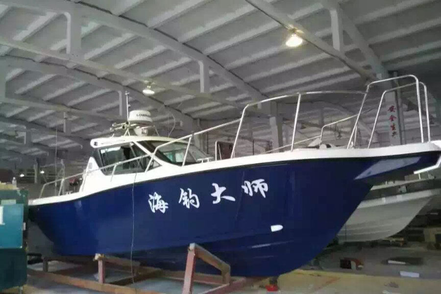 Barcos de pesca profesionales de fibra de vidrio con cabina de velocidad de 32 pies a la venta
