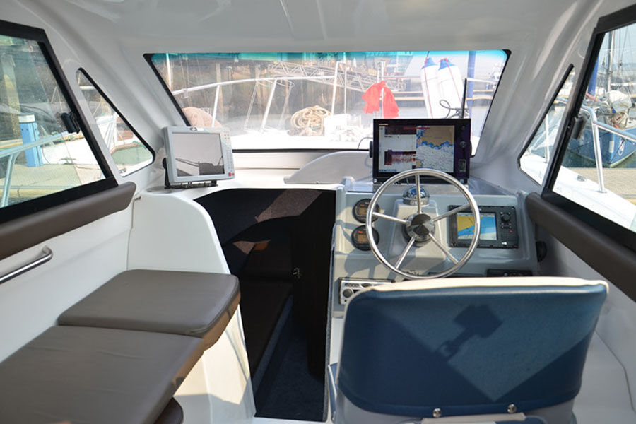 Barcos de pesca profesionales de fibra de vidrio con cabina de velocidad de 32 pies a la venta
