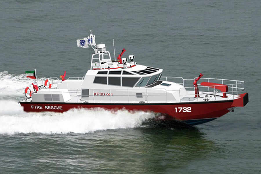 Grandsea 17m 57ft Barco de trabajo de rescate de incendios en venta Grandsea 17m 57ft Barco de trabajo de rescate de incendios en venta
