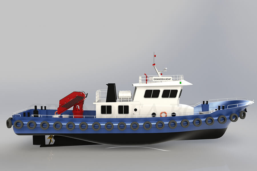 Barcaza de grúa flotante en alta mar monocasco de precio barato de China/extinción de incendios/elevador de ancla/barco de trabajo multifunción a la venta