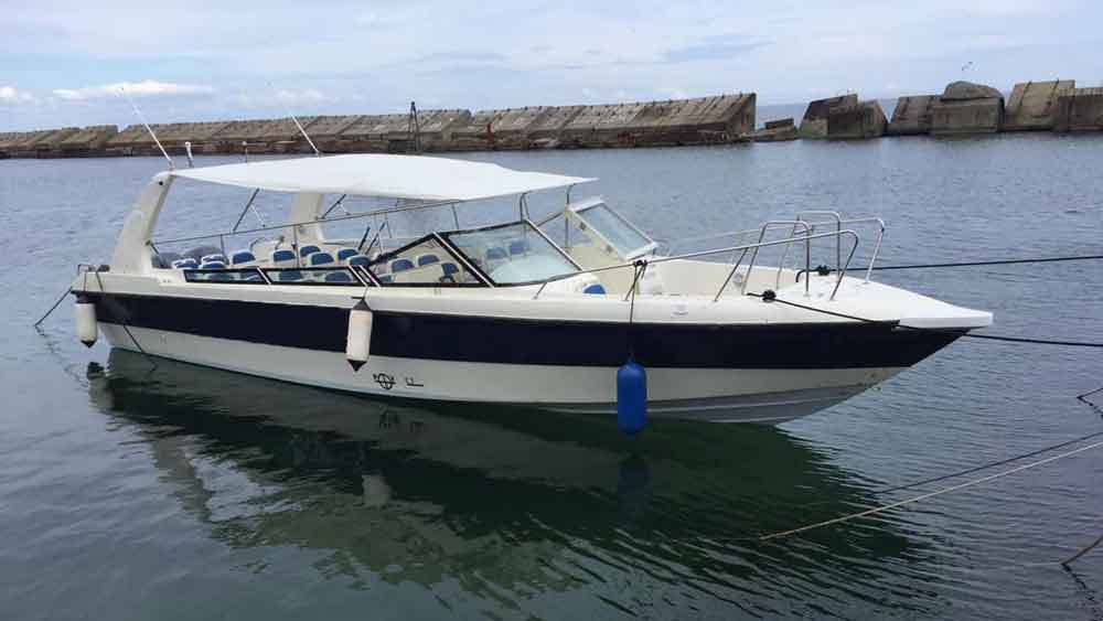 Barco de taxi acuático de pasajeros de alta velocidad de fibra de vidrio de 11,6 m para 25 personas a la venta