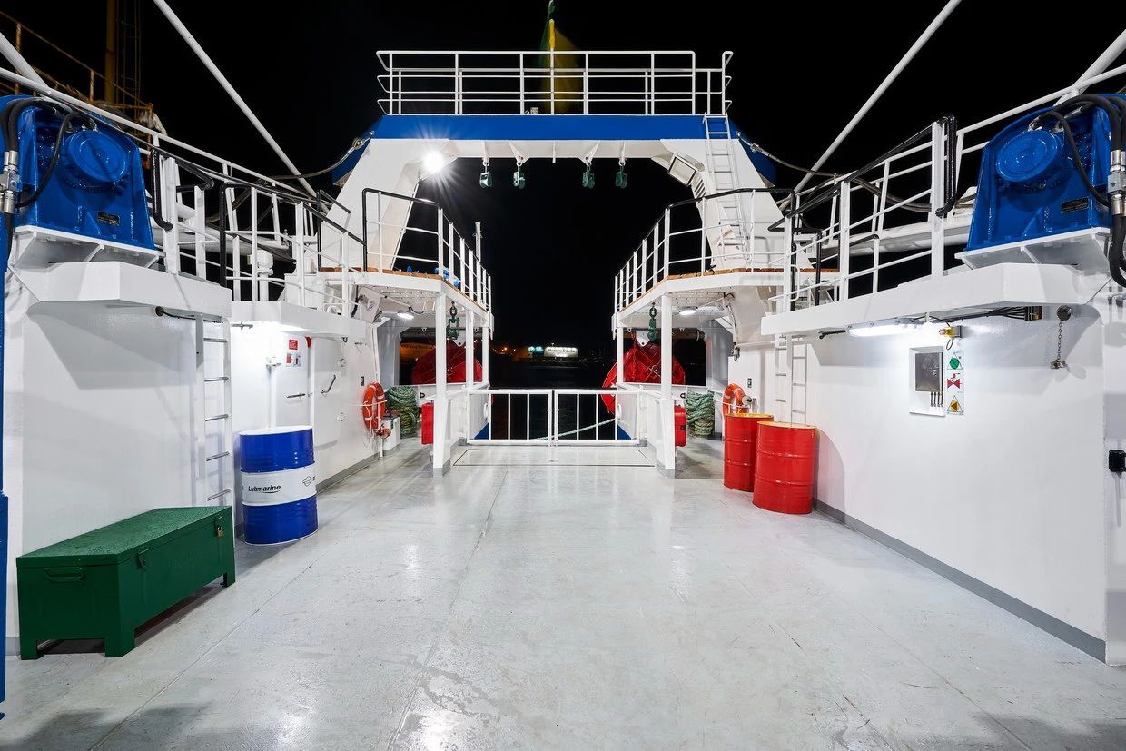 Barco de pesca comercial de 37 m, barco de pesca de arrastre de dos pisos