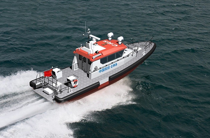 Bote de rescate y salvamento de vida rápida monocasco de aluminio de 16 m de China