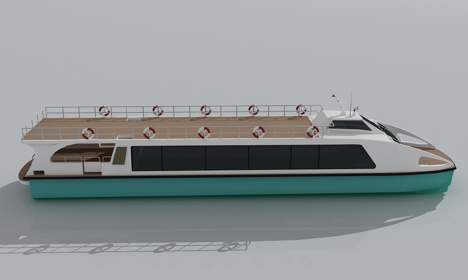 Grandsea 22m Doble Decker Catamarán Cena Crucero Sightseeing Water Taxi Bus Ferry Boat para la venta