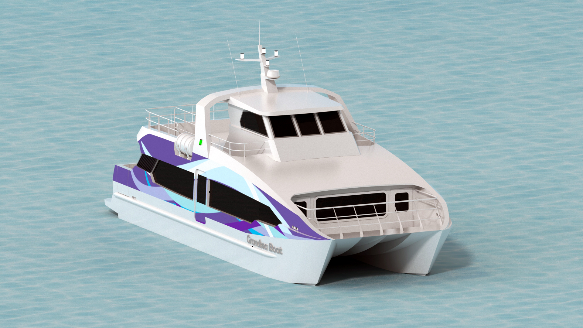 Ferry de pasajeros para 70 personas catamarán de aluminio de 17m de velocidad Grandsea en venta