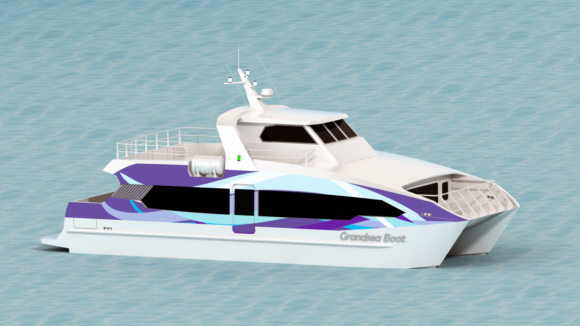 Ferry de pasajeros para 70 personas catamarán de aluminio de 17m de velocidad Grandsea en venta