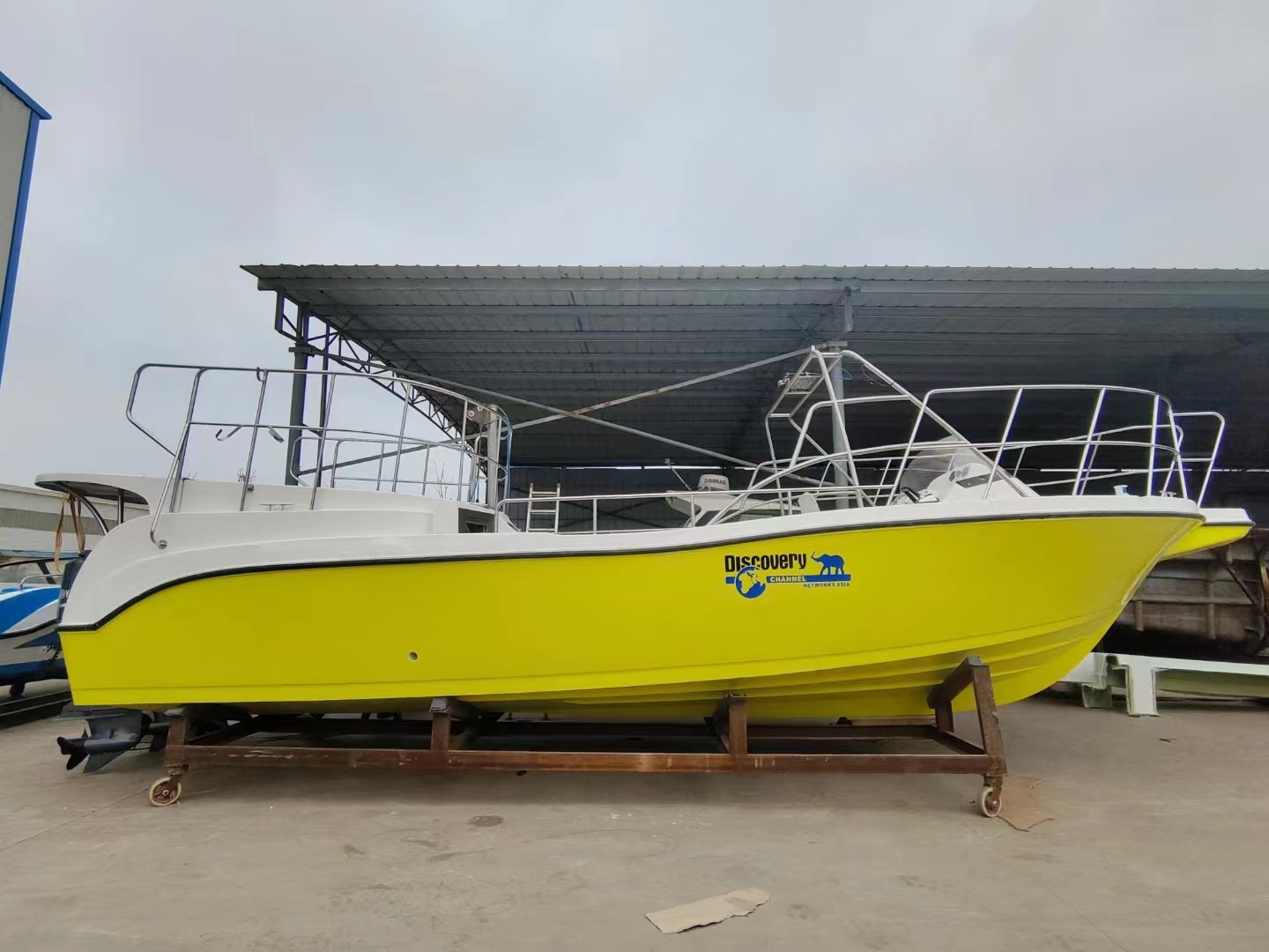 Barco de parasailing con plataforma de velocidad de material de fibra de vidrio Grandsea de 10,7 m para dos personas a la venta