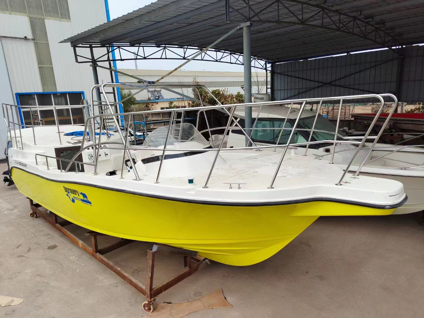 Barco de parasailing con plataforma de velocidad de material de fibra de vidrio Grandsea de 10,7 m para dos personas a la venta