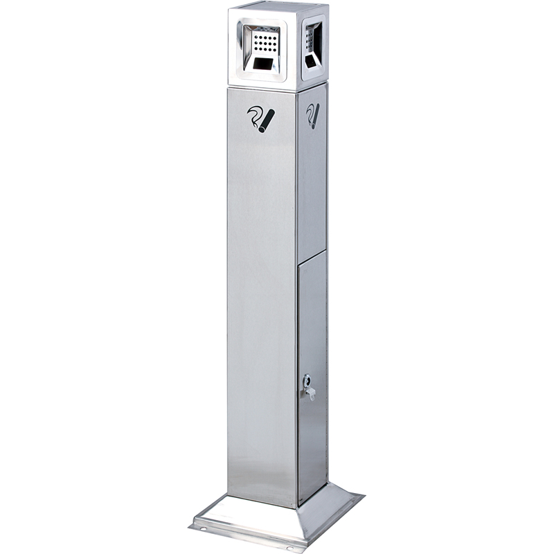 JC52 Floor Mountable Square Ash Bin JC52 Floor Mountable Square Ash Bin