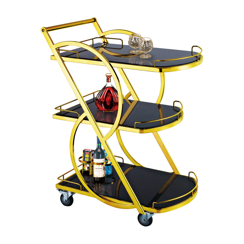 JC09 Hot sell Hotel classic style wooden liquor trolley JC09 Hot sell Hotel classic style wooden liquor trolley