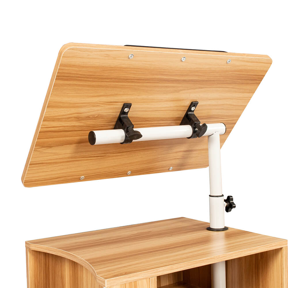 Mesa auxiliar de cama ajustable en altura