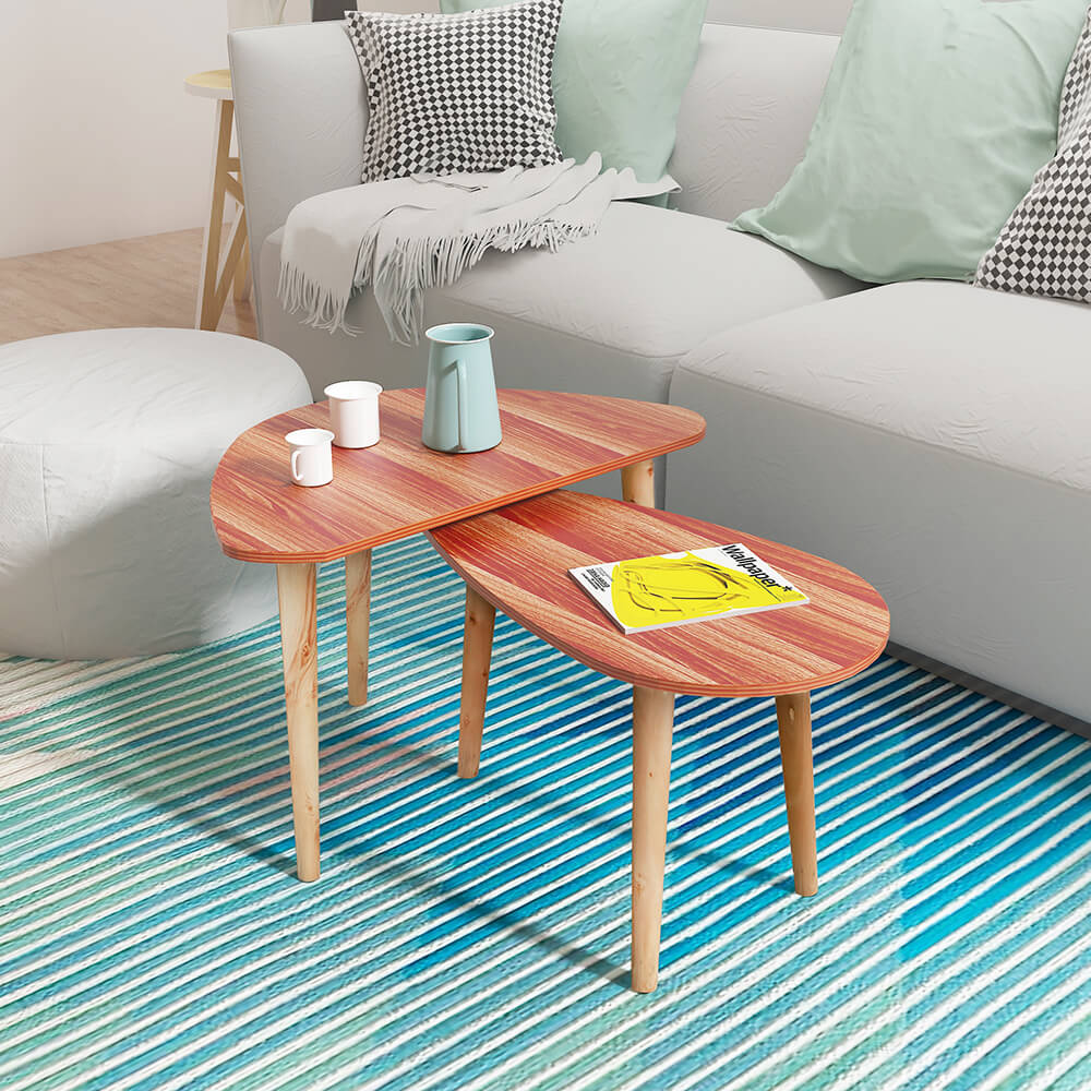 Mesa de centro anidada