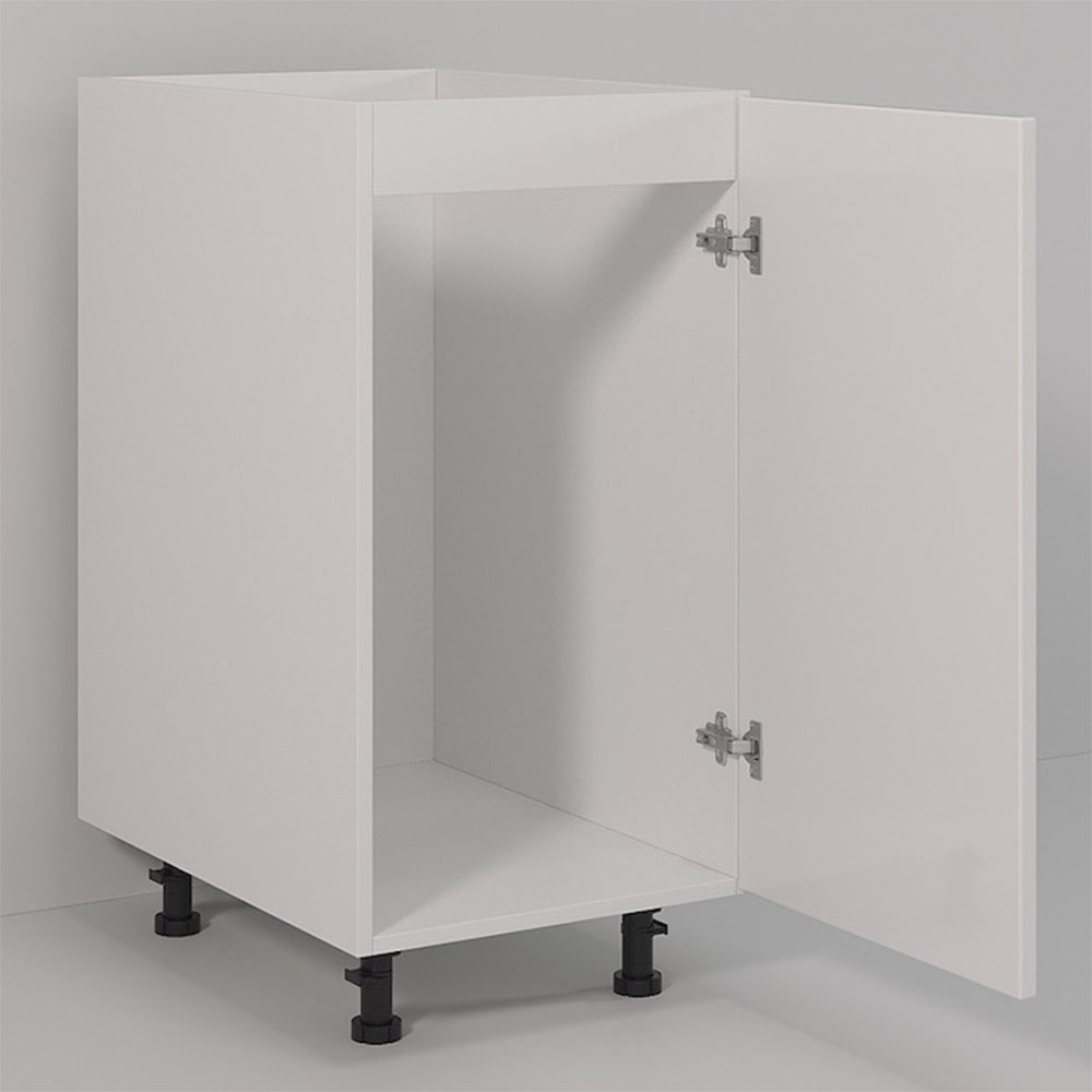 Laqcuer Puertas Sin Estante DTC Bisagra Blanda PVC Patas Regulables Mueble Cocina