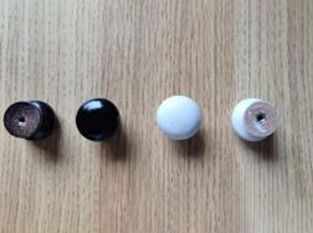 Mango de madera de un solo orificio