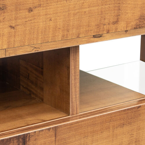 Soporte de TV con luces LED RGB Gabinete de TV de pantalla plana