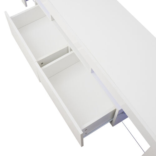 Luces de control remoto blancas modernas Soporte de TV LED de 20 colores