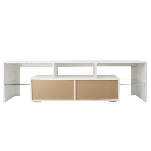 Luces de control remoto blancas modernas Soporte de TV LED de 20 colores