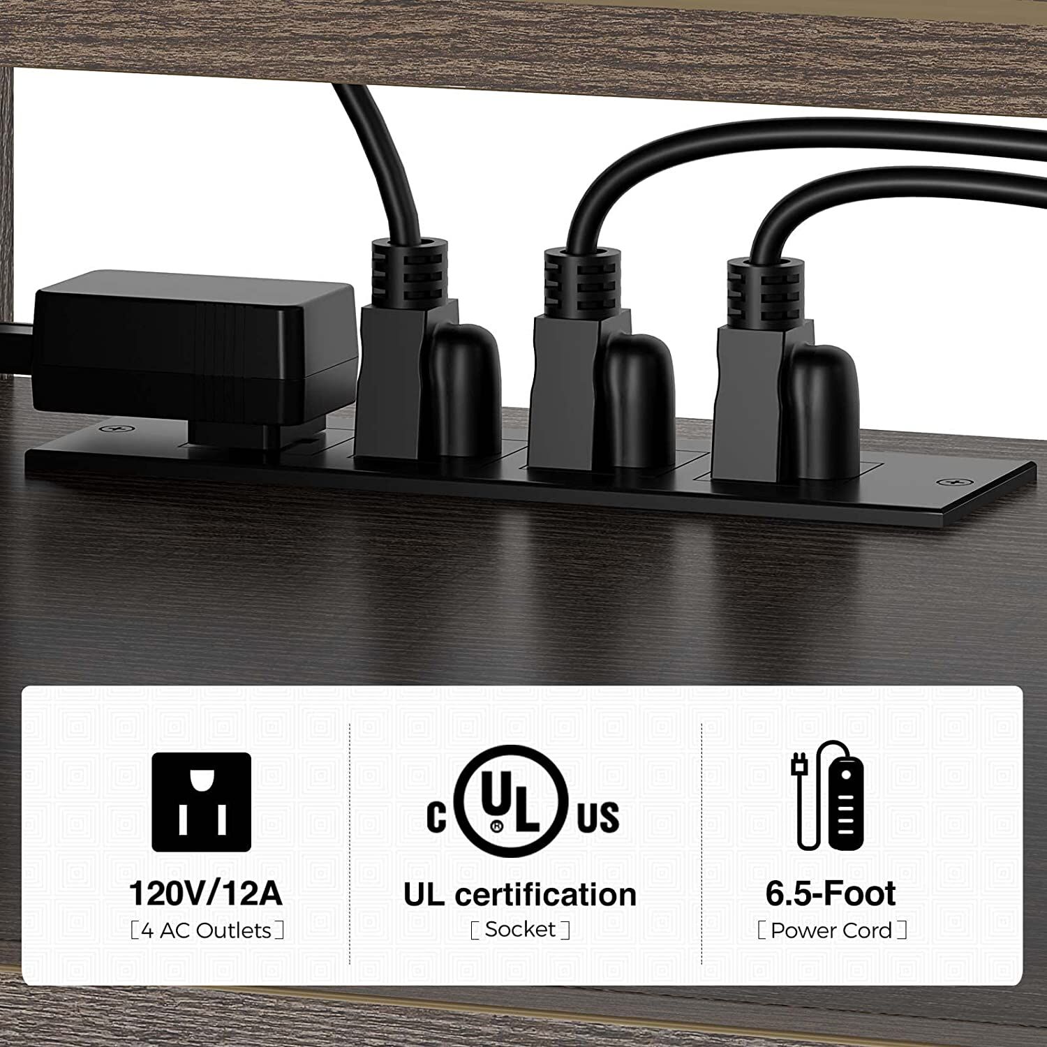 Soporte de TV de esquina para chimenea, centro de entretenimiento para sala de estar, nogal