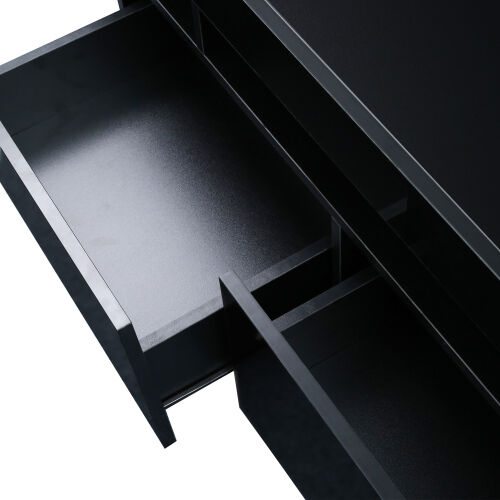 Luces de control remoto negras modernas Soporte de TV LED de 20 colores