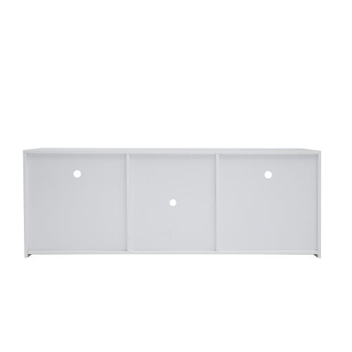 Mueble moderno para TV de 57" Cuerpo mate Frentes de alto brillo con 16 LED de color